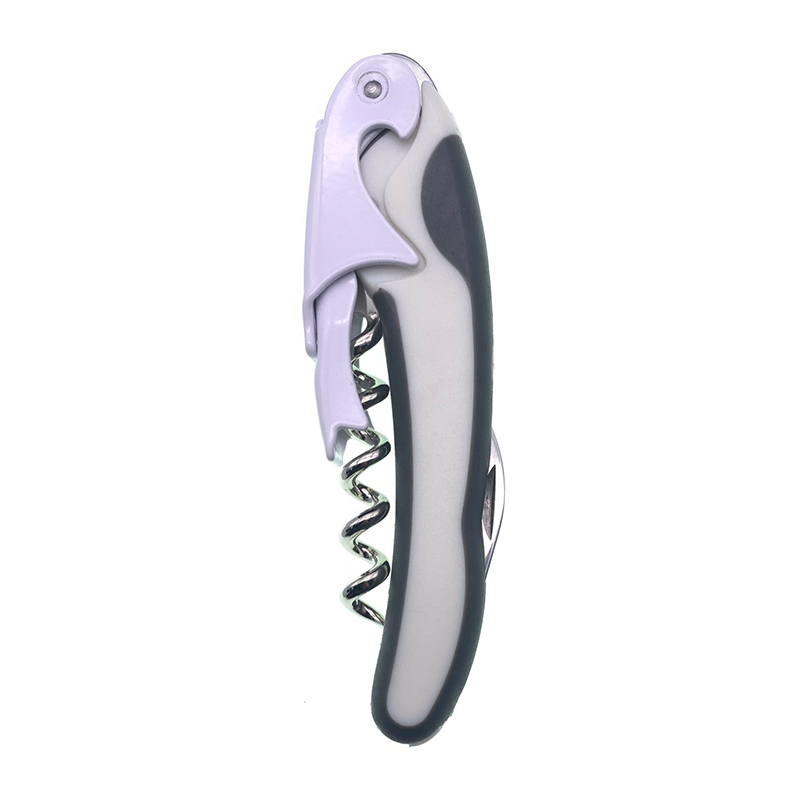 #10041 White Lever & Double Color Handle Corkscrew